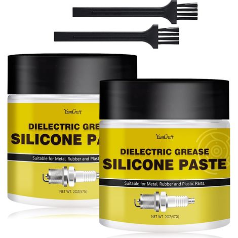 114g Graisse Silicone Diélectrique Non Conductrice  Graisse Diélectrique pour Connecteurs Électriques Bougies D'allumage Freins Joints Toriques  Compatible Voiture Machines à Café (1/5)