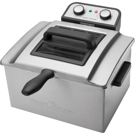 Friteuse électrique 5L 3000W – Acier inoxydable – Minuterie 30 min – Technologie zone froide – PCFR1038 – Proficook