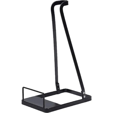 Socle universel indépendant pour aspirateur, support métallique vide-ordures pour aspirateur Dyson V6 V7 V8 V10 - Pas de perçage du mur (Noir) (1/5)