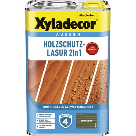 XYLADECOR Holzschutzlasur 2in1 Tannengrün 4L - 5614862 (1/2)