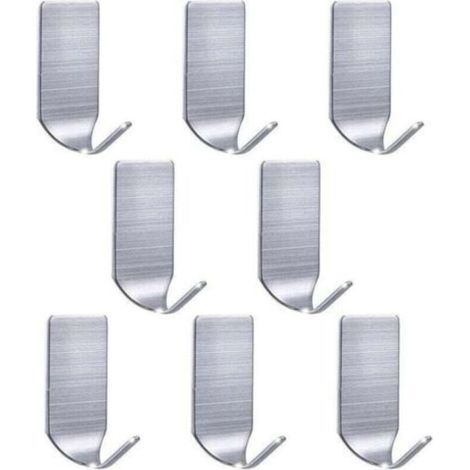 Crochets muraux robustes et étanches en acier inoxydable, parfaits pour suspendre robes, serviettes, porte-clés, sacs, guirlandes lumineuses, etc. – idéaux pour la maison, la cuisine et (1/4)