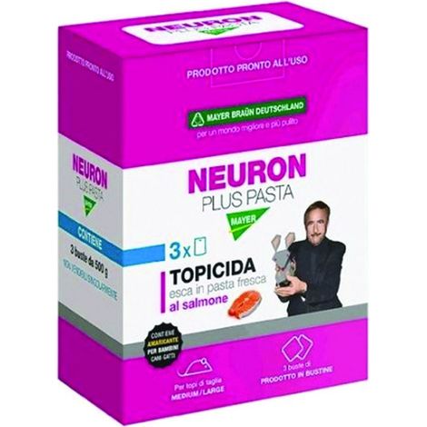 Topicida Neuron Plus Pasta Tris - Gr.1500 - Scatola 3 Bustine Gr.500 - 12 pz