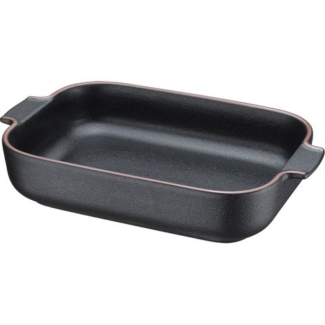Casseruola e piatto da portata Zassenhaus Worker, 24 x 17 x 6 cm, 1,5 l, ceramica, nero (1/2)
