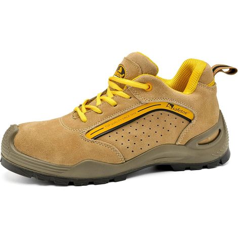 Men's and Women's Safety Shoes, L-7296 Breathable Lightweight and Comfortable High-Top Safety Sneakers, Safety Boots for Construction Sites, S1P Steel Toe Cap and Steel Plate (1/5)