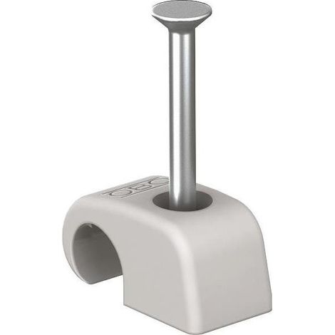 OBO Bettermann Clip di tenuta 10-14mm, L30 polipropilene grigio chiaro RAL 7035, 2228831