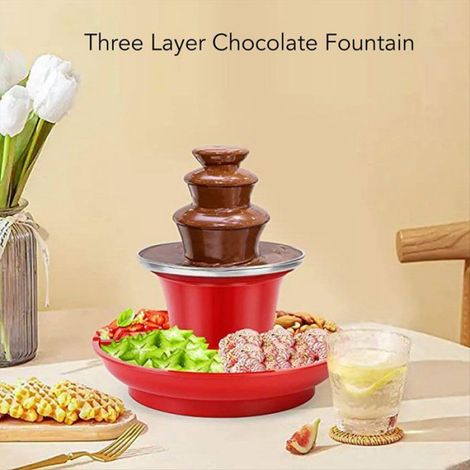 Machine à de Chocolat à Trois Couches, Mini Nostalgie Détachable, Fondue au Chocolat, Fondue au Chocolat, Fondue au Chocolat, Prise (1/4)
