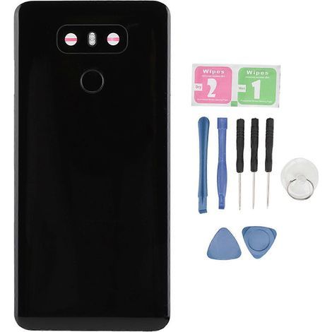 Black Mobile Phone Battery Door Back Cover with Fingerprint Module for LG G6 H870 G600 VS997 VS988 (1/4)