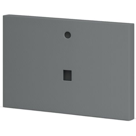 Waschtischplatte Vulcano 60 x 46 x 2,6 cm Farbe Grigio Ral 7037