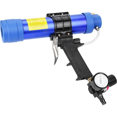 Pistolet à cartouche pneumatique réglable pour adhésifs et mastics pour verre, 310 ml (1/5)