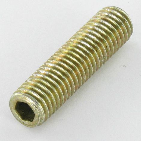 Vis métaux Sans tête six pans creux (sthc) Clé de 4 HC4 M8X12 Bout plat Bichromaté-10 pièces (1/2)