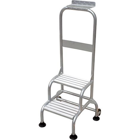 Scalino 2 gradini - Altezza max di lavoro 2.42 m - Larghezza 0.42m - RG-2PL