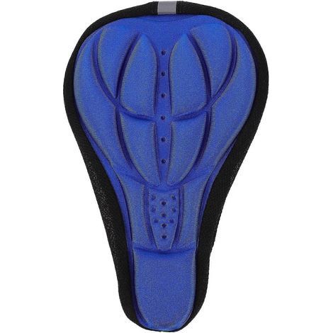 Universeller Silikon-Sitzbezug, 3D-dicker Schwamm für Mountainbikes (blau) – 27,00 x 17,00 x 1,00 cm – Blau (1/3)