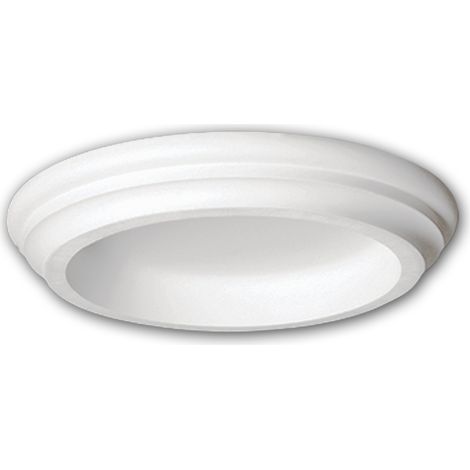 Anneau de colonne Profhome 111300 Colonne Élement décorative style dorique blanc
