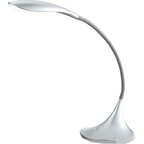 GLS004- LAMPADA DA TAVOLO GRIGIO LUCIDO FLESSIBILE IN SILICONE DIMMERABILE 3000K 480LM 4,5W (1/2)