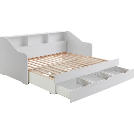 Mömax Ausziehbett Star Weiß ca. 90-180x200cm (1/5)