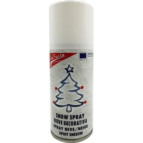 Neve artificiale in Bomboletta spray da 150 ml - Neve bianca per decorazione albero di natale, presepe, finestre e vetrine (1/5)