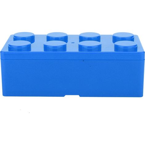 Boîte De Rangement Cosmétiques Blocs De Construction Diy Organisateur Bureau Maison Bleu 1 Pièce (1/5)