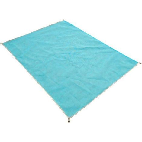 Tapis de plage anti-sable, couverture magique anti-sable, sable, saleté et poussière, bleu (1/5)