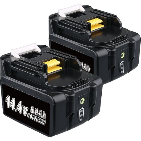 Lot de 2 14.4V 8.0Ah BL1430 Remplacement Batterie BL1430 BL1415 BL1440 BL1415N 196875-4 194558-0 (1/2)