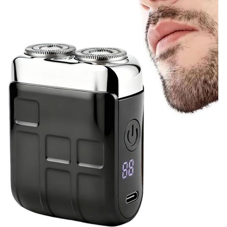 Mini Rasoir Électrique,Appareil De Toilettage Personnel Compact,Mini Rasoir Électriques,Rasoirs Électrique À Grille Pour La Coupe Des Poils Du Visage, Pratique Pour Les Voyages D'affaires Et Le (1/5)