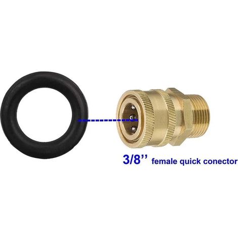 Lot de 25 joints toriques 3/8" pour raccords de tuyau de nettoyeur haute pression, joint à connexion rapide, accessoires en caoutchouc durable, pièces pour outils de jardin