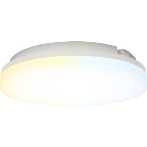 plafonnier à led - circle - 12/18/24w - 3000k/4000k - ip54 - 280 mm - détecteur - abi - aurora dl151157
