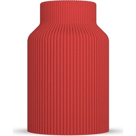 Vase Rabella - Vase décoratif moderne pour herbe de la pampa et fleurs séchées - Style scandinave pour salon - Objet design 3D en plastique (PLA) - Léger et incassable (1/5)