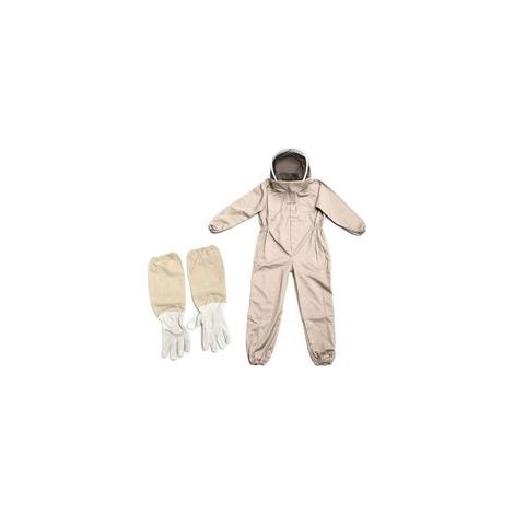 Combinaison d'apiculteur, combinaison d'apiculteur professionnelle avec gants et protection, équipement de protection complet contre les guêpes pour apiculteur (L) (1/5)