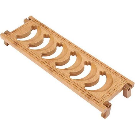 égouttoir à thé en bambou naturel et écologique, porte-gobelet pliable et portable, service à thé Kung Fu et accessoires (1/5)
