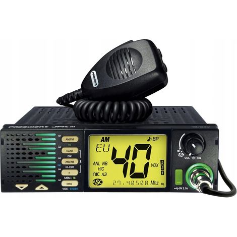 Radio CB President JFK III ASC VOX AM FM 12V 24V Multi Standard (1/4)