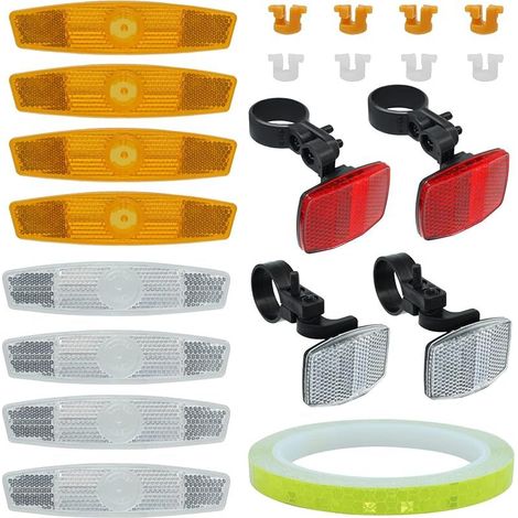 13Pcs Catadioptre Velo,Réflecteur de Vélo Arrière,Réflecteur à Rayons pour Vélo de Montagne (1/5)