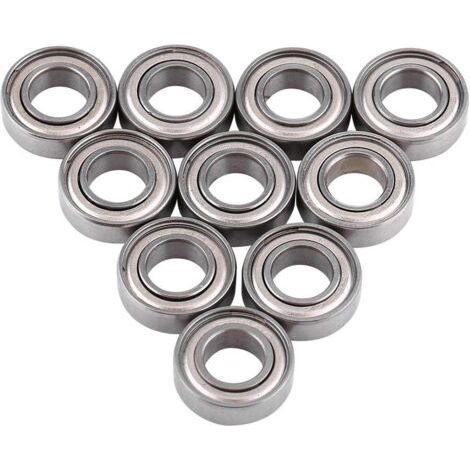 HOXILEELEO - Lot de 10 roulements à billes en acier à double blindage 8 x 16 x 5 mm – Faible niveau sonore – Applications mécaniques de précision – 688ZZ (1/5)