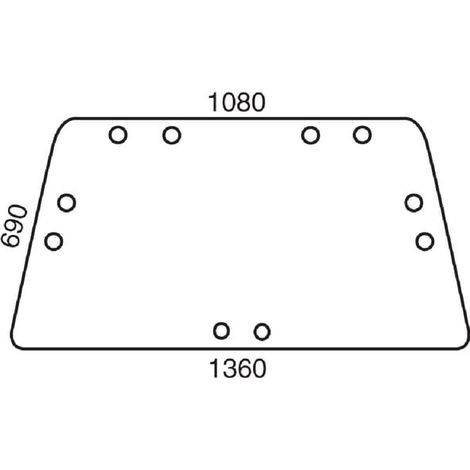 Front- oder Heckscheibe UNIVERSAL D7712 (1/2)