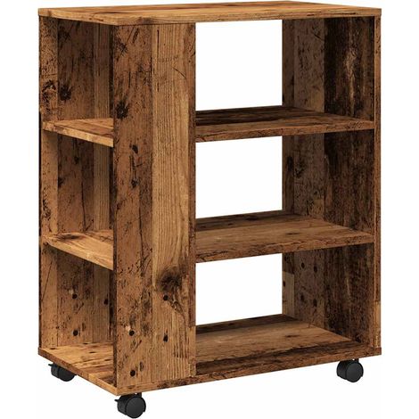 Maison Exclusive - Mobiletto con Ruote Legno Antico 60x35x75 cm Legno Multistrato