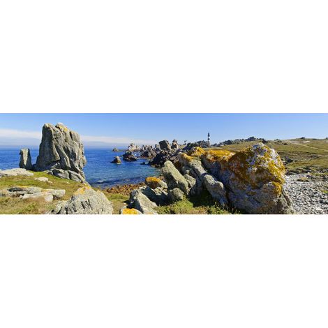 Tableau sur toile Ouessant 30x97 cm - Impression sur Toile Murale Décorative - Image imprimée en HD sur Toile - Toile sur Châssis en Bois FSC - Fabriqué en France (1/4)