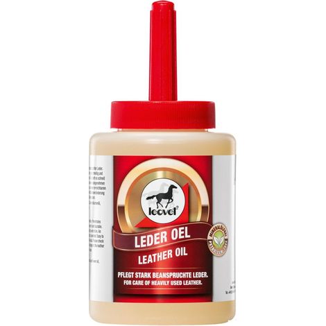 Olio per il cuoio con pennello integrato Leather Oil ideale per cuoio usurato e molto sollecitato 450 ml