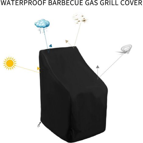 Funda impermeable apilable para silla Oxford SJLERST 64x64x120cm (1/3)