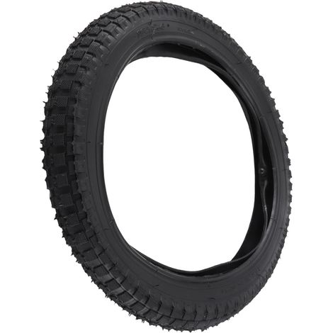Pneu de moto tout-terrain 16x2,4 en caoutchouc antidérapant intérieur et extérieur, pneu de rechange pour vélo enfant (1/5)