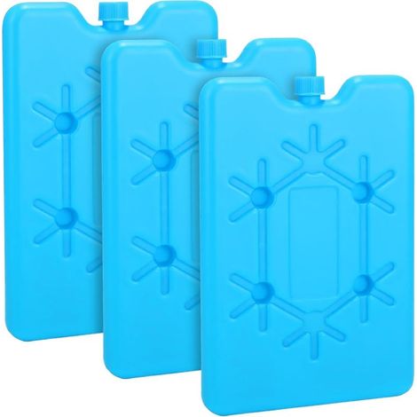 Pain de Glace pour Sac Isotherme, 3 Bloc Glace pour Glaciere, 200ml Réutilisables et Extra Plat, pour Voyage, Camping, Randonée, Garder Nourriture Fraîch (1/5)