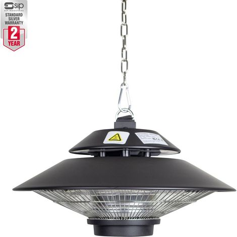 SIP Universal Halogen Hanging Heater - Stainless Steel - L45 x W45 x H25 cm