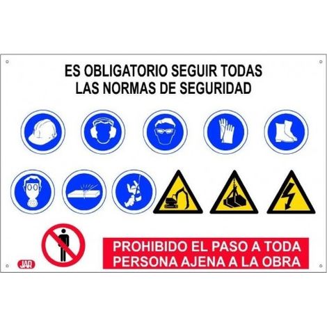 CARTEL 100X70 COMBINADO HORIZONTAL ESPESOR 0,7MM - JAR