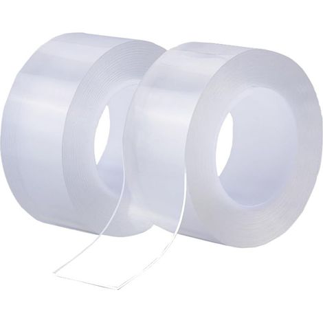 m × 5 cm, 1 mm dickes PVC-Eckdichtungsband für die Küche, wasserdichtes Acryl-Wanddichtungsband, selbstklebendes Dichtungsband für Küche und Bad (2er-Pack, transparent) (1/5)