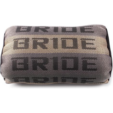 Modifiziertes Nackenstützkissen aus Rennsitzstoff, kreatives und personalisiertes BRIDE-Kopfstützkissen mit BRIDE-Schriftzug, für alle Jahreszeiten geeignet, origineller Stil, Farbverlauf, Nackenkisse