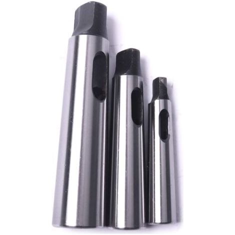 Cône Morse douille de perçage Réduction adaptateur pour tour de fraisage (MT1 à MT2, MT3 à MT2, MT3 à MT4,3pcs) (1/5)
