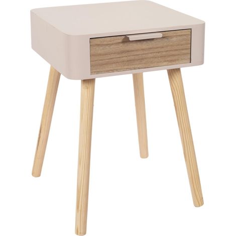 Table de chevet en bois collection SHIREL (1/5)