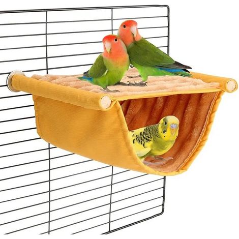 Nid suspendu chaud pour l'hiver, maison pour perroquet, tente à jouets, accessoire pour cage à oiseaux (1/3)