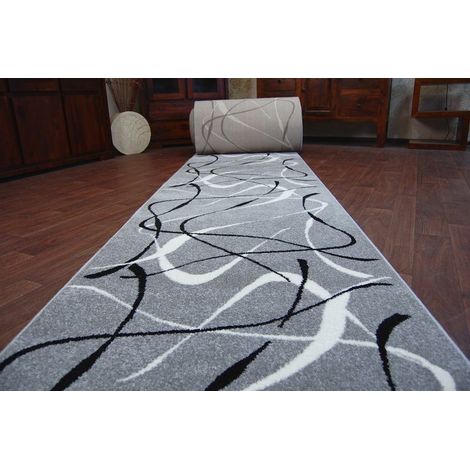 Läufer SILVER CHOCO grau 60 cm grey 60x200 cm