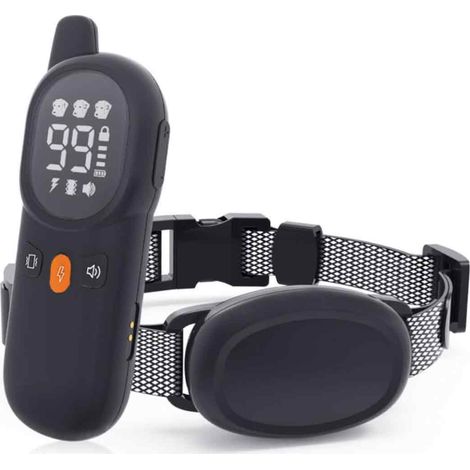 1 Collier de dressage, télécommande sans fil, vibration, stimulation électrique, étanche, pour chien (1/5)