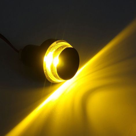 Lot de 2 clignotants LED pour guidon de moto, feux de position et d'extrémité de guidon. (1/3)