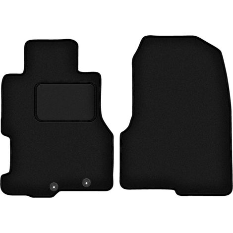 Alfombrillas delanteras negras para Honda Civic VII 5 puertas (2001-1007)